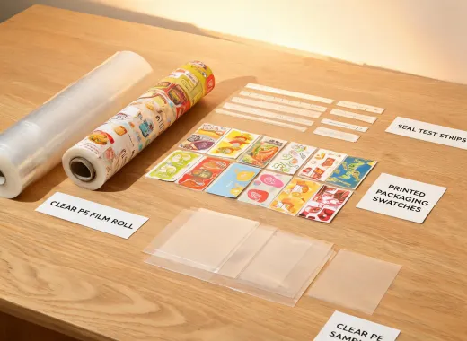 Flexible film packaging direction