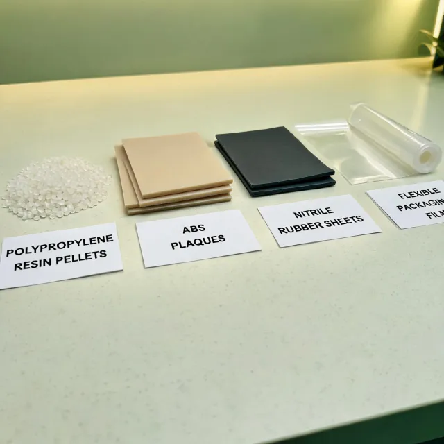 Featured resin product samples